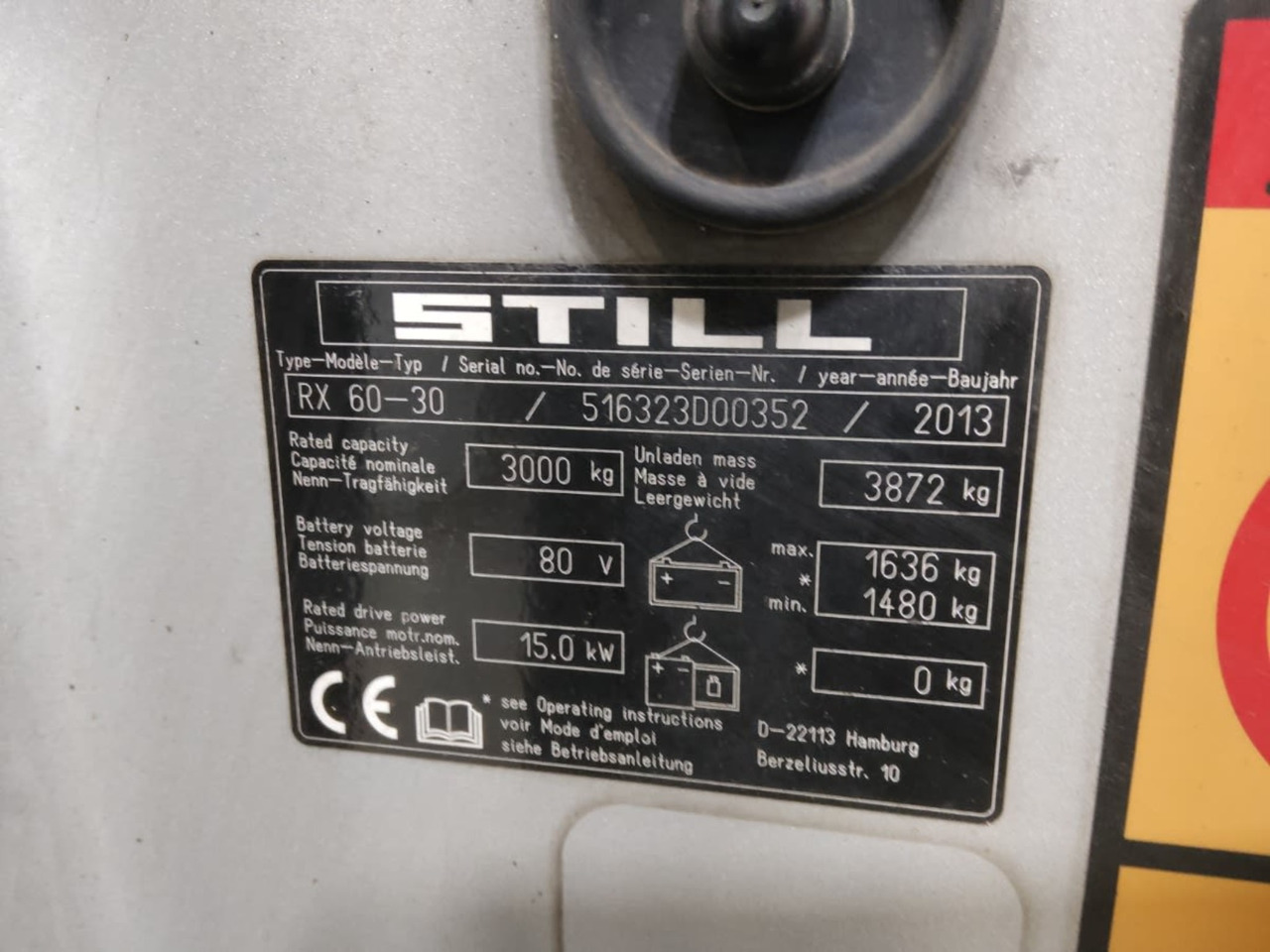 STILL RX60-30 - Elektroiekrāvējs: foto 5 STILL RX60-30 - Elektroiekrāvējs: foto 5