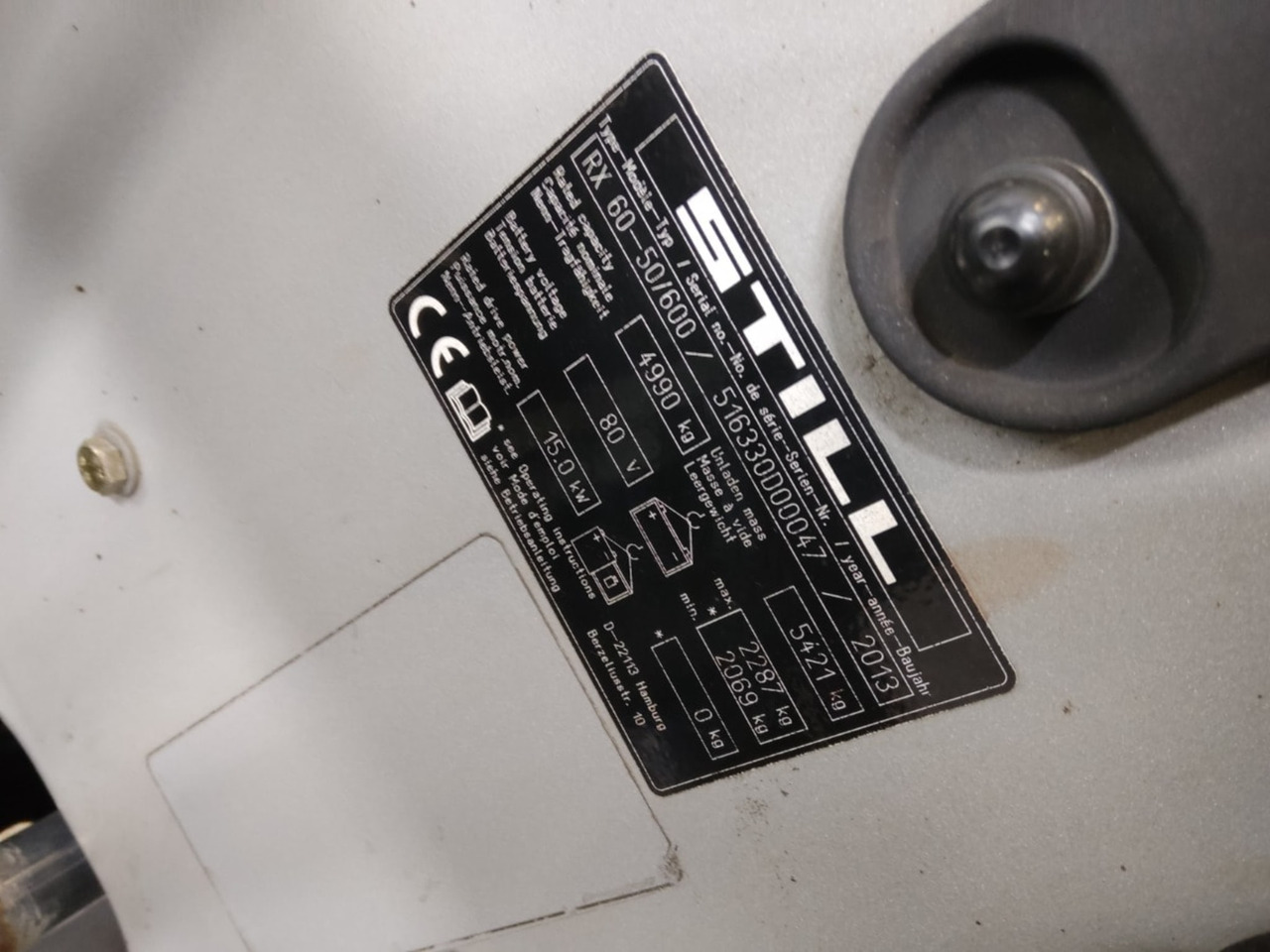 STILL RX60-50/600 - Elektroiekrāvējs: foto 5 STILL RX60-50/600 - Elektroiekrāvējs: foto 5