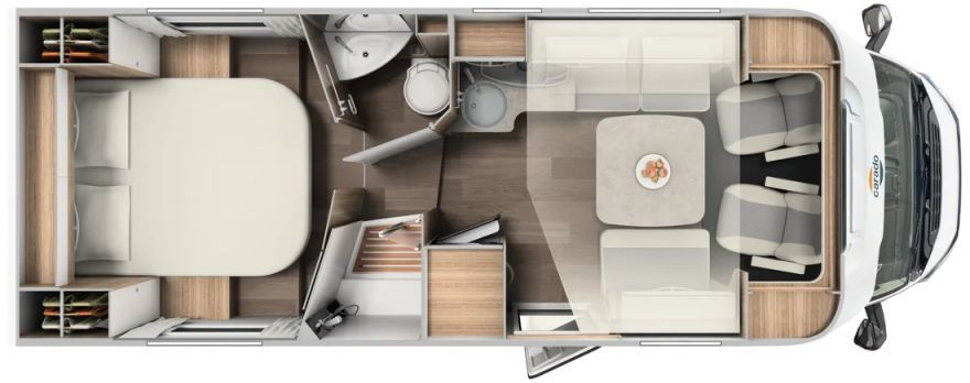 Carado T 459 Edition15 Solar, WR, RFK, SAT/TV uvm.+++ - Daļēji integrētais kemperis: foto 2 Carado T 459 Edition15 Solar, WR, RFK, SAT/TV uvm.+++ - Daļēji integrētais kemperis: foto 2