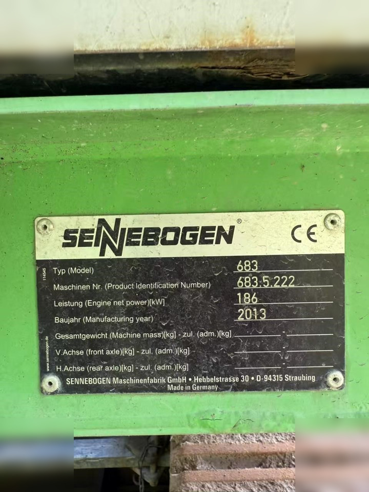 2013 SENNEBOGEN 683 - Kāpurķēžu celtnis: foto 3 2013 SENNEBOGEN 683 - Kāpurķēžu celtnis: foto 3