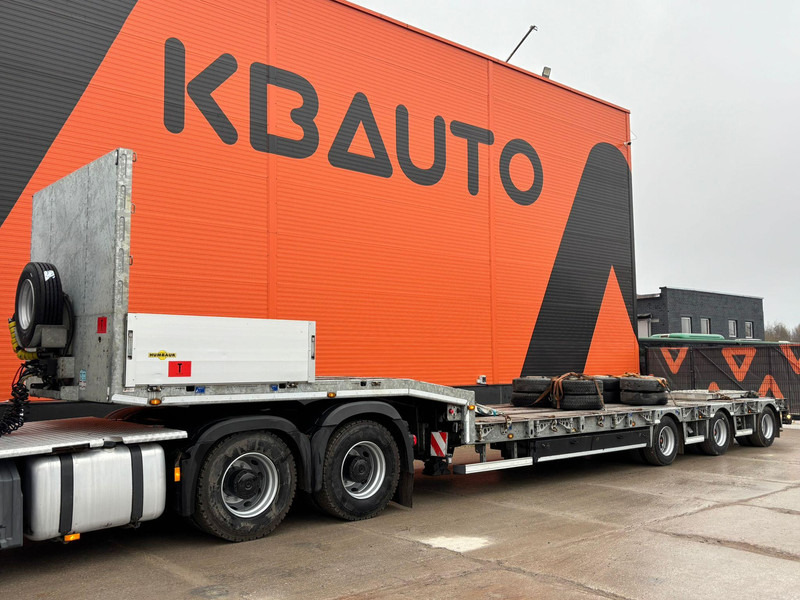 Humbaur HTS30 SCHRAG SAF AXLES / REAR AXLE STEERING - Puspiekabe zema profila platforma: foto 1 Humbaur HTS30 SCHRAG SAF AXLES / REAR AXLE STEERING - Puspiekabe zema profila platforma: foto 1