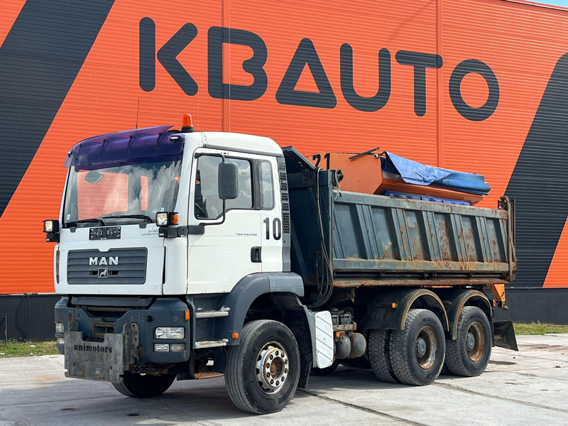 MAN TGA 26.430 6x4 BOX L=5014 mm / POSSIBLE TO BUY WITH SPREADER Schmidt stratos B60 - Kravas automašīna pašizgāzējs: foto 1 MAN TGA 26.430 6x4 BOX L=5014 mm / POSSIBLE TO BUY WITH SPREADER Schmidt stratos B60 - Kravas automašīna pašizgāzējs: foto 1