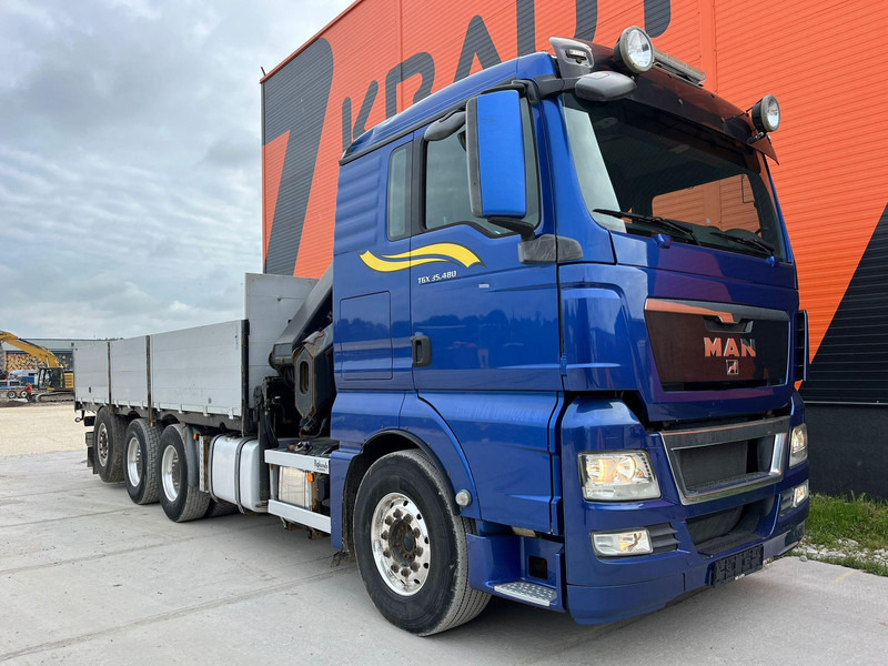 MAN TGX 35.480 8x4*4 HIAB 288E-7 / PLATFORM L=6397 mm - Bortu kravas automašīna/ Platforma, Kravas auto ar manipulatoru: foto 4 MAN TGX 35.480 8x4*4 HIAB 288E-7 / PLATFORM L=6397 mm - Bortu kravas automašīna/ Platforma, Kravas auto ar manipulatoru: foto 4