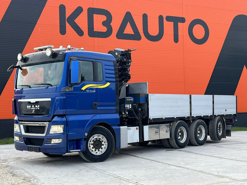MAN TGX 35.480 8x4*4 HIAB 288E-7 / PLATFORM L=6397 mm - Bortu kravas automašīna/ Platforma, Kravas auto ar manipulatoru: foto 2 MAN TGX 35.480 8x4*4 HIAB 288E-7 / PLATFORM L=6397 mm - Bortu kravas automašīna/ Platforma, Kravas auto ar manipulatoru: foto 2