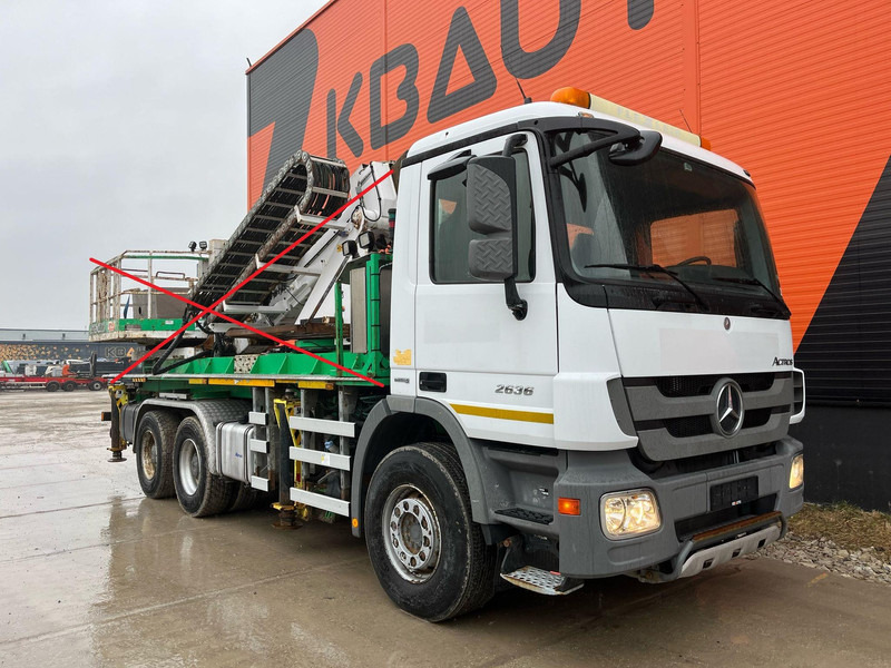 Mercedes-Benz Actros 2636 6x4 FOR SALE AS CHASSIS / ONLY 28159 km / V6 ENGINE / FULL STEEL - Šasija kravas automašīna: foto 3 Mercedes-Benz Actros 2636 6x4 FOR SALE AS CHASSIS / ONLY 28159 km / V6 ENGINE / FULL STEEL - Šasija kravas automašīna: foto 3