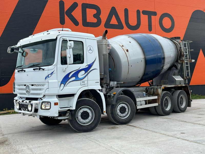 Mercedes-Benz Actros 3241 8x4 MSM 9M 10m3 / FULL STEEL / HUB REDUCTION / CHUTE - Betonvedējs: foto 1 Mercedes-Benz Actros 3241 8x4 MSM 9M 10m3 / FULL STEEL / HUB REDUCTION / CHUTE - Betonvedējs: foto 1