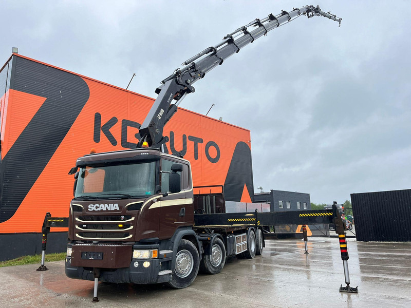 Scania G 450 8x2*6 HIAB 622E-8 + JIB / PLATFORM L=6715 mm - Bortu kravas automašīna/ Platforma, Kravas auto ar manipulatoru: foto 1 Scania G 450 8x2*6 HIAB 622E-8 + JIB / PLATFORM L=6715 mm - Bortu kravas automašīna/ Platforma, Kravas auto ar manipulatoru: foto 1