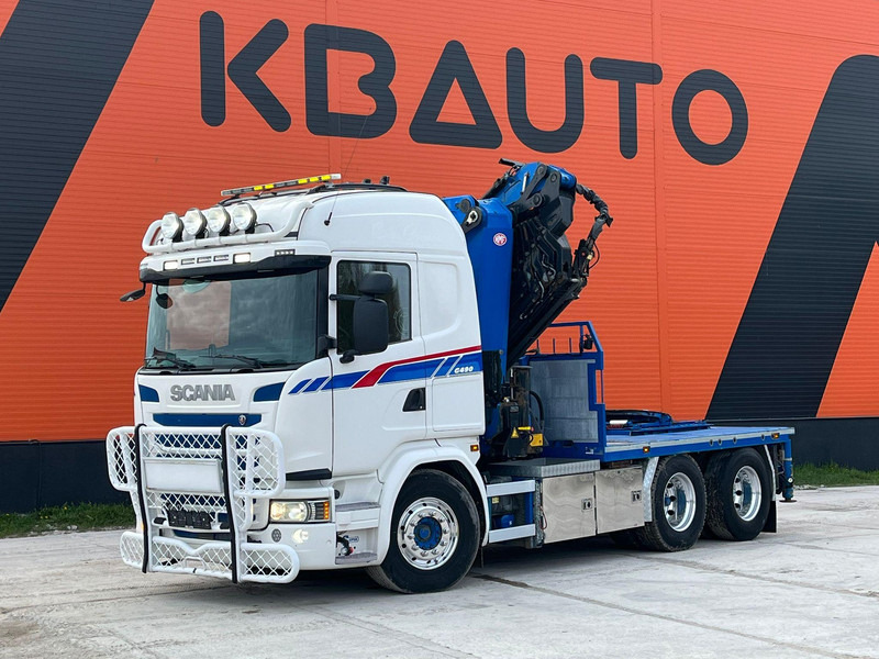 Scania G 490 6x2 HMF 5020 K6 + JIB / RETARDER - Bortu kravas automašīna/ Platforma, Kravas auto ar manipulatoru: foto 2 Scania G 490 6x2 HMF 5020 K6 + JIB / RETARDER - Bortu kravas automašīna/ Platforma, Kravas auto ar manipulatoru: foto 2