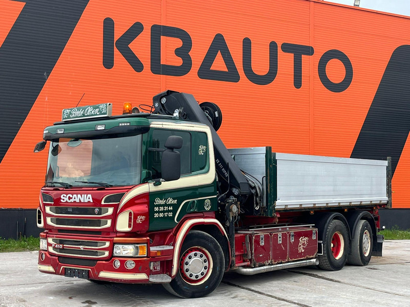 Scania P 410 6x2*4 HIAB 211EP-5 / BOX L=5386 mm - Kravas automašīna pašizgāzējs, Kravas auto ar manipulatoru: foto 2 Scania P 410 6x2*4 HIAB 211EP-5 / BOX L=5386 mm - Kravas automašīna pašizgāzējs, Kravas auto ar manipulatoru: foto 2