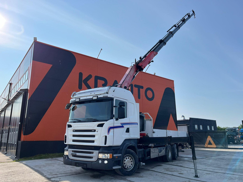 Scania R 440 6x2*4 FASSI F260XP / PLATFORM L=6760 mm - Bortu kravas automašīna/ Platforma, Kravas auto ar manipulatoru: foto 1 Scania R 440 6x2*4 FASSI F260XP / PLATFORM L=6760 mm - Bortu kravas automašīna/ Platforma, Kravas auto ar manipulatoru: foto 1