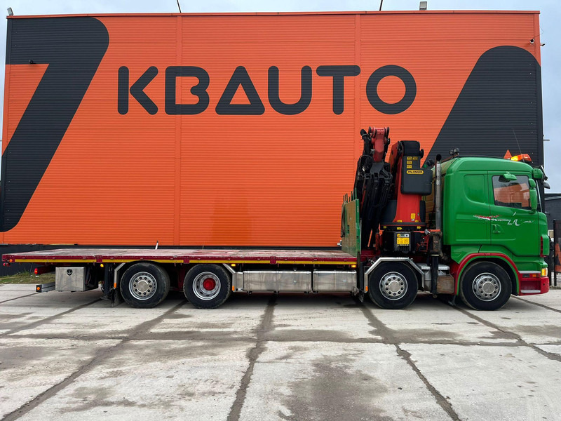 Scania R 480 8x2*6 PK 65002 + JIB / PLATFORM L=7518 mm - Bortu kravas automašīna/ Platforma, Kravas auto ar manipulatoru: foto 5 Scania R 480 8x2*6 PK 65002 + JIB / PLATFORM L=7518 mm - Bortu kravas automašīna/ Platforma, Kravas auto ar manipulatoru: foto 5