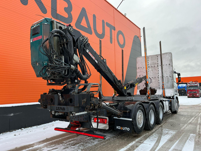 Kokvedējs, Kravas auto ar manipulatoru pārvadāšana koksnes Scania R 520 8x4*4 RETARDER: foto 6
