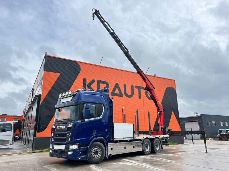 Scania R 650 6x4 PK24001 / PLATFORM L=6800 mm - Bortu kravas automašīna/ Platforma, Kravas auto ar manipulatoru: foto 1 Scania R 650 6x4 PK24001 / PLATFORM L=6800 mm - Bortu kravas automašīna/ Platforma, Kravas auto ar manipulatoru: foto 1
