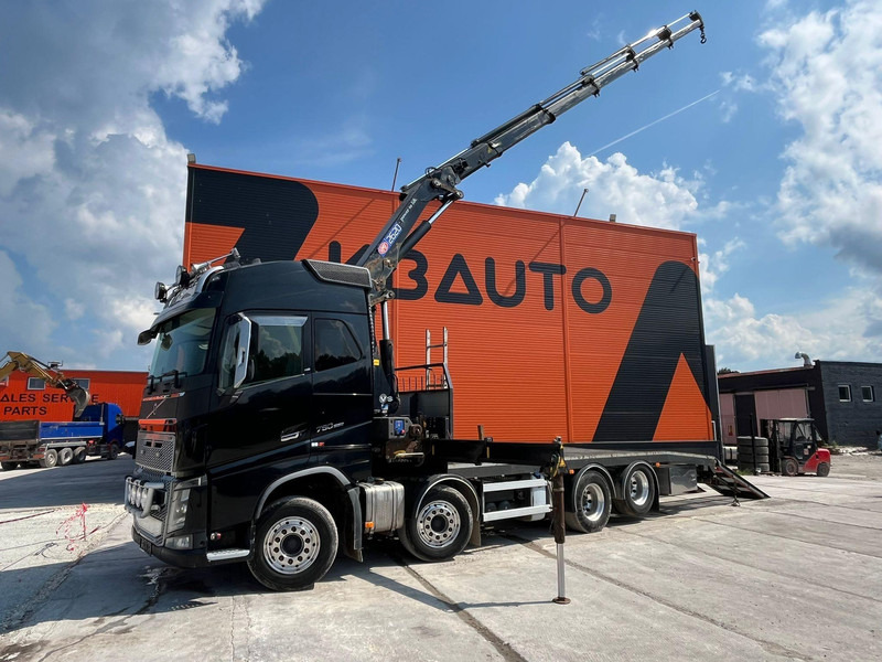 Volvo FH 16 750 8x4 HMF2620K-5 / WINCH / PLATFORM L=7100 mm - Bortu kravas automašīna/ Platforma, Kravas auto ar manipulatoru: foto 1 Volvo FH 16 750 8x4 HMF2620K-5 / WINCH / PLATFORM L=7100 mm - Bortu kravas automašīna/ Platforma, Kravas auto ar manipulatoru: foto 1