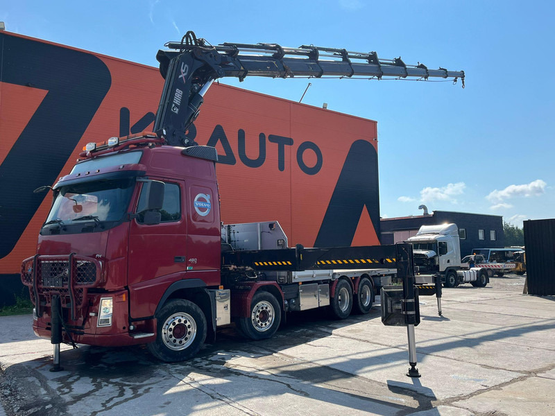 Volvo FH 480 8x4 HIAB 1055E-8 / WINCH / PLATFORM L=6928 mm - Bortu kravas automašīna/ Platforma, Kravas auto ar manipulatoru: foto 1 Volvo FH 480 8x4 HIAB 1055E-8 / WINCH / PLATFORM L=6928 mm - Bortu kravas automašīna/ Platforma, Kravas auto ar manipulatoru: foto 1