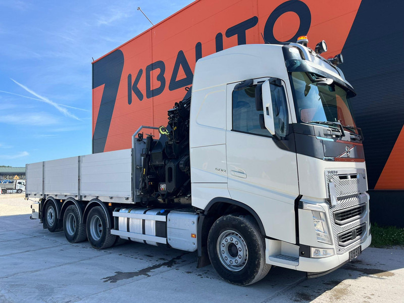 Volvo FH 500 8x4*4 HIAB 408E-6 + JIB / PLATFORM L=6434 mm - Bortu kravas automašīna/ Platforma, Kravas auto ar manipulatoru: foto 4 Volvo FH 500 8x4*4 HIAB 408E-6 + JIB / PLATFORM L=6434 mm - Bortu kravas automašīna/ Platforma, Kravas auto ar manipulatoru: foto 4