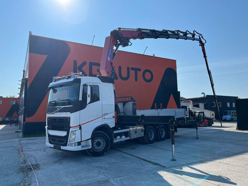 Volvo FH 540 8x4*4 HMF5020K-6 + JIB + WINCH / PLATFORM L=6508 mm - Bortu kravas automašīna/ Platforma, Kravas auto ar manipulatoru: foto 1 Volvo FH 540 8x4*4 HMF5020K-6 + JIB + WINCH / PLATFORM L=6508 mm - Bortu kravas automašīna/ Platforma, Kravas auto ar manipulatoru: foto 1
