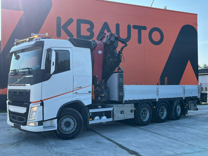 Volvo FH 540 8x4*4 HMF5020K-6 + JIB + WINCH / PLATFORM L=6508 mm - Bortu kravas automašīna/ Platforma, Kravas auto ar manipulatoru: foto 2 Volvo FH 540 8x4*4 HMF5020K-6 + JIB + WINCH / PLATFORM L=6508 mm - Bortu kravas automašīna/ Platforma, Kravas auto ar manipulatoru: foto 2