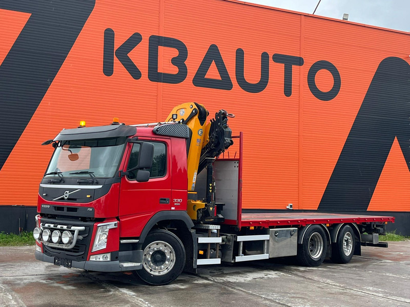 Volvo FM 330 6x2*4 EFFER 215/4S / PLATFORM L=6529 mm - Bortu kravas automašīna/ Platforma, Kravas auto ar manipulatoru: foto 2 Volvo FM 330 6x2*4 EFFER 215/4S / PLATFORM L=6529 mm - Bortu kravas automašīna/ Platforma, Kravas auto ar manipulatoru: foto 2