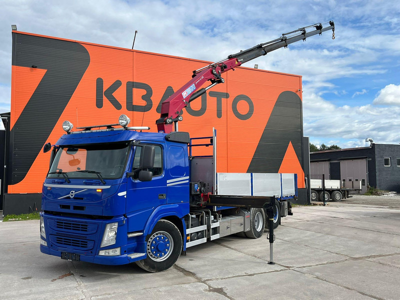 Volvo FM 450 6x4*4 HYDRODRIVE HMF 1820-K5 / 1267 PTO HOURS / PLATFORM L=6240-7240 mm EXTENDABLE - Bortu kravas automašīna/ Platforma, Kravas auto ar manipulatoru: foto 1 Volvo FM 450 6x4*4 HYDRODRIVE HMF 1820-K5 / 1267 PTO HOURS / PLATFORM L=6240-7240 mm EXTENDABLE - Bortu kravas automašīna/ Platforma, Kravas auto ar manipulatoru: foto 1