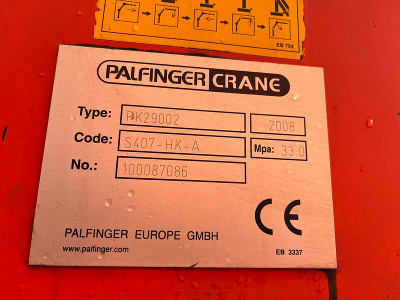 Pacēlājs ar āķi, Kravas auto ar manipulatoru Volvo FM 460 8x4*4 PK29002 + JIB / PALFINGER T 20 ton / L=5485 mm: foto 12
