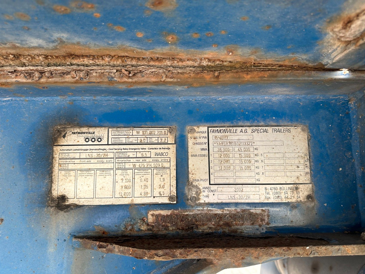 Faymonville 3 achs nachläufer - Puspiekabe zema profila platforma: foto 3 Faymonville 3 achs nachläufer - Puspiekabe zema profila platforma: foto 3