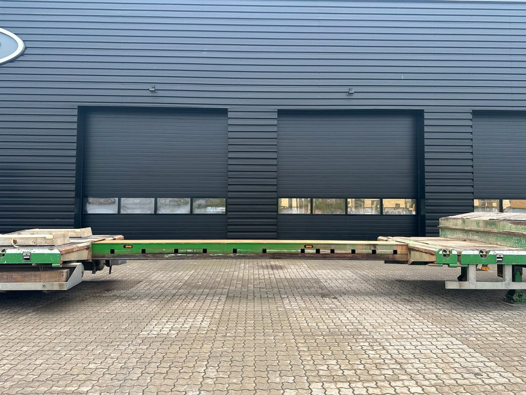 Puspiekabe zema profila platforma HRD AMT 4 achs tieflader / ausziehbar / Radmulde: foto 10
