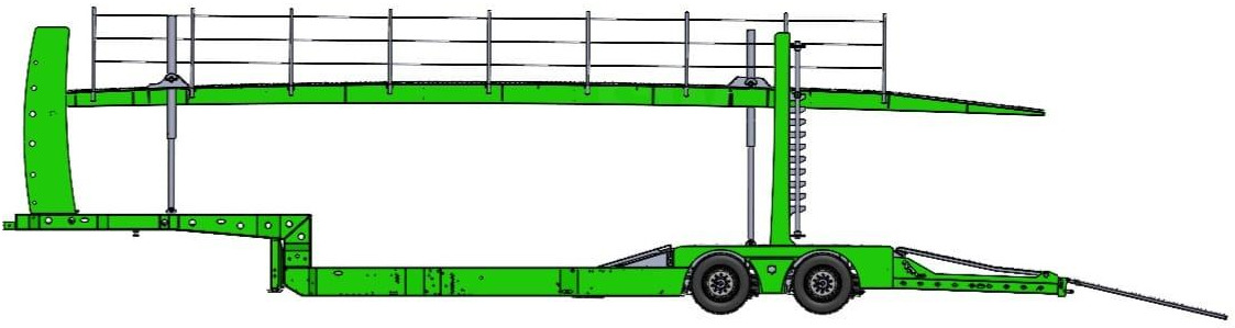 Jaunā Puspiekabe autovedējs Eroglu Porte Voiture L200A: foto 11
