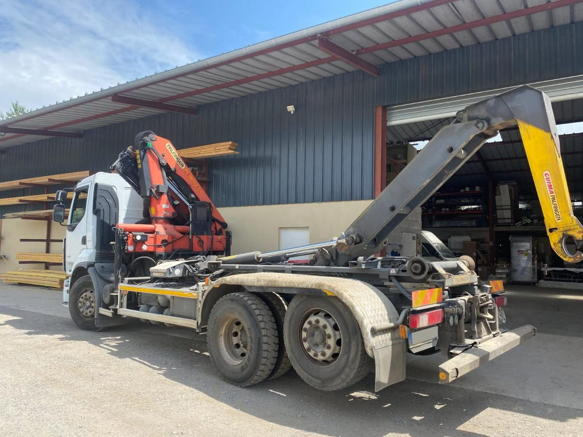 Renault Premium avec grue PALFINGER PK 18000 - Pacēlājs ar āķi, Kravas auto ar manipulatoru: foto 1 Renault Premium avec grue PALFINGER PK 18000 - Pacēlājs ar āķi, Kravas auto ar manipulatoru: foto 1
