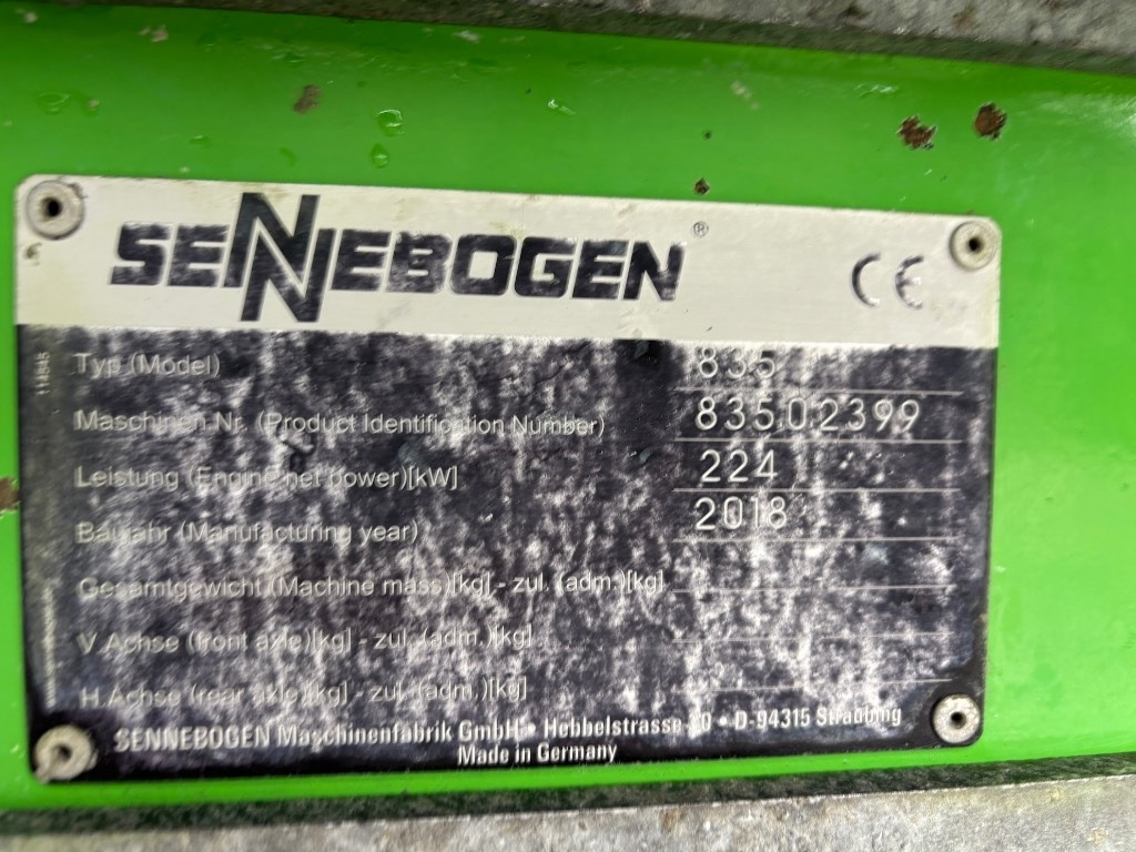 Atkritumu iekrāvējs Sennebogen 835 M - 835 E - 835E - 835M: foto 37 Atkritumu iekrāvējs Sennebogen 835 M - 835 E - 835E - 835M: foto 37