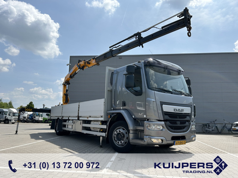 DAF LF 310 FA / Effer 175.2/3s Crane / 728 dkm / Flat Bed / APK TUV 10-25 - Kravas auto ar manipulatoru: foto 1 DAF LF 310 FA / Effer 175.2/3s Crane / 728 dkm / Flat Bed / APK TUV 10-25 - Kravas auto ar manipulatoru: foto 1