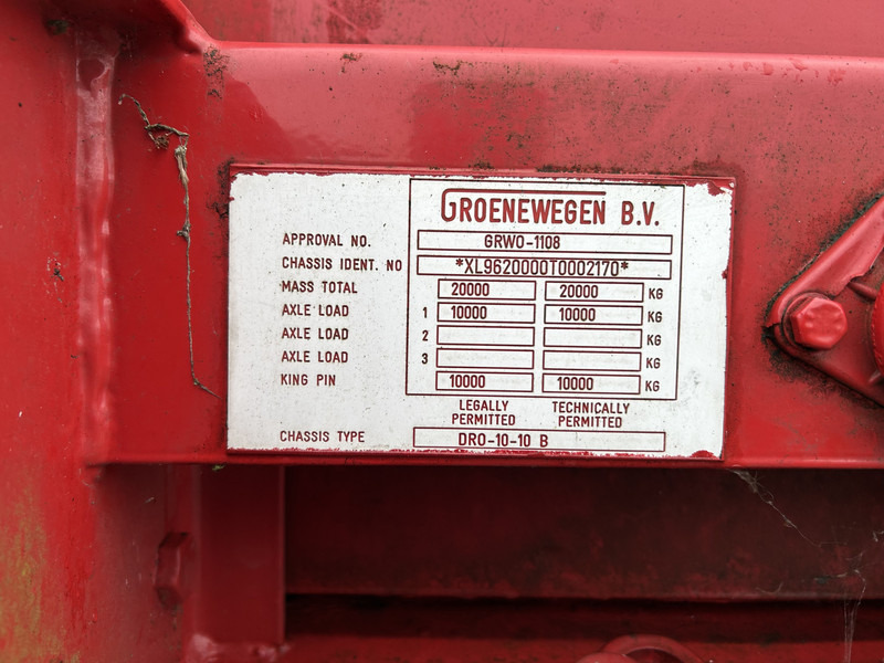 Puspiekabe slēgtā virsbūve Groenewegen DRO 10 10B / City / Box Trailer / Loadlift / APK TUV 10-26: foto 14