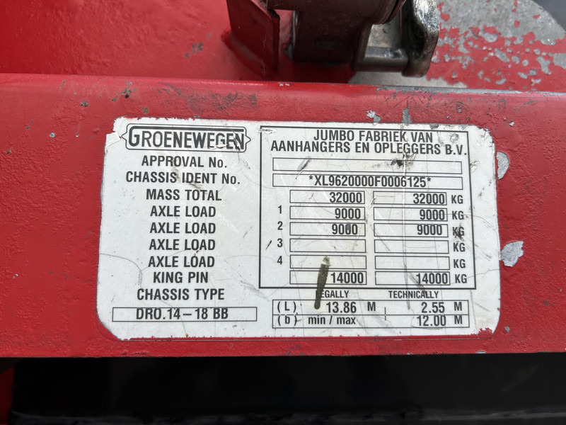 Groenewegen Jumbo DRO-14-18 / Box Trailer / 2x Stuuras / Laadklep / APK 06-26 līzingu Groenewegen Jumbo DRO-14-18 / Box Trailer / 2x Stuuras / Laadklep / APK 06-26: foto 17