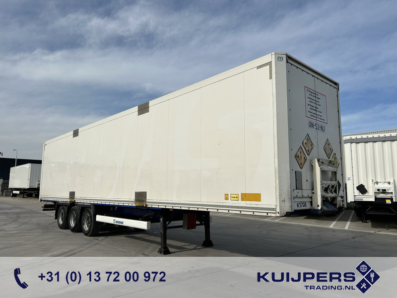 Krone DryLiner / Box / Huckepack / BPW Drum / APK TUV 12-25 - Puspiekabe slēgtā virsbūve: foto 1 Krone DryLiner / Box / Huckepack / BPW Drum / APK TUV 12-25 - Puspiekabe slēgtā virsbūve: foto 1