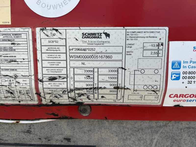 Schmitz Cargobull SCB S2 / Box Trailer / Disk Brakes / APK TUV 01-26 - Puspiekabe slēgtā virsbūve: foto 5 Schmitz Cargobull SCB S2 / Box Trailer / Disk Brakes / APK TUV 01-26 - Puspiekabe slēgtā virsbūve: foto 5