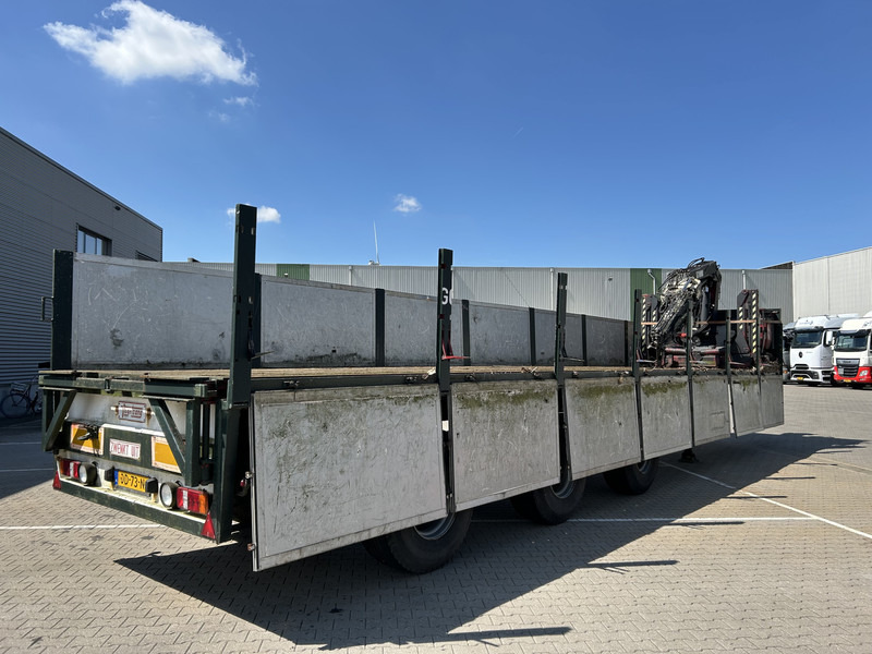 Vogelzang V02 17 30 / Heavy Duty Chassis / 3 axle 10 Ton / Hiab Crane Defect - Bortu puspiekabe/ Platforma: foto 2 Vogelzang V02 17 30 / Heavy Duty Chassis / 3 axle 10 Ton / Hiab Crane Defect - Bortu puspiekabe/ Platforma: foto 2