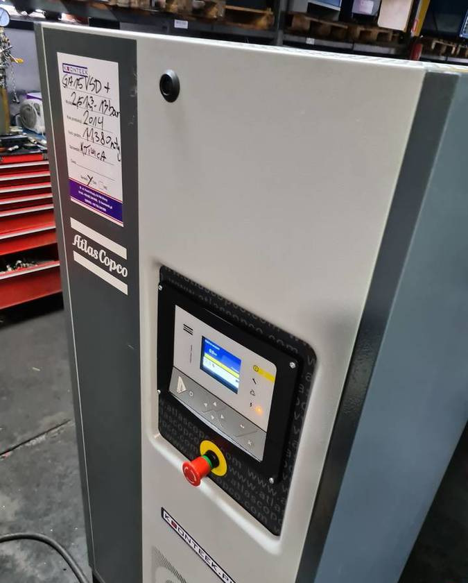 Kompresor śrubowy Atlas Copco GA 15 VSD ff + - Gaisa kompresors: foto 1 Kompresor śrubowy Atlas Copco GA 15 VSD ff + - Gaisa kompresors: foto 1