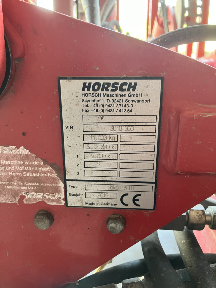 HORSCH Joker 8 RT - Disku ecēša: foto 2 HORSCH Joker 8 RT - Disku ecēša: foto 2