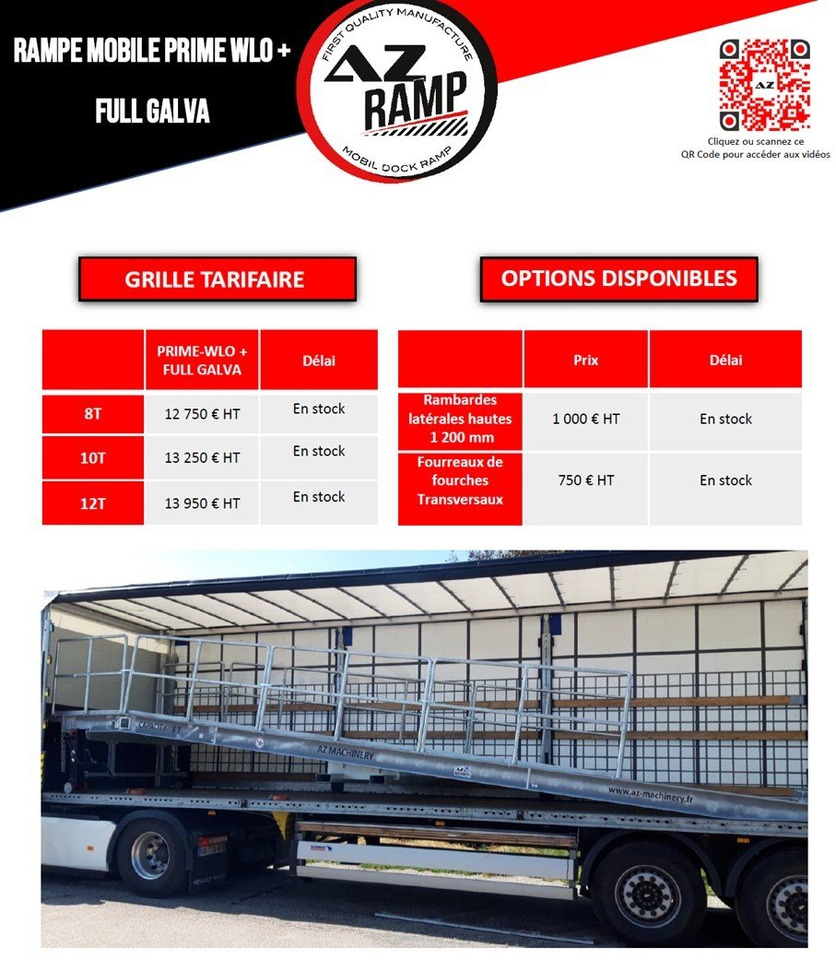 AZ RAMP-PRIME PRIME WLO + 8 FULL GALVA Mobil Loading Ramp - Iekraušanas rampa: foto 4 AZ RAMP-PRIME PRIME WLO + 8 FULL GALVA Mobil Loading Ramp - Iekraušanas rampa: foto 4
