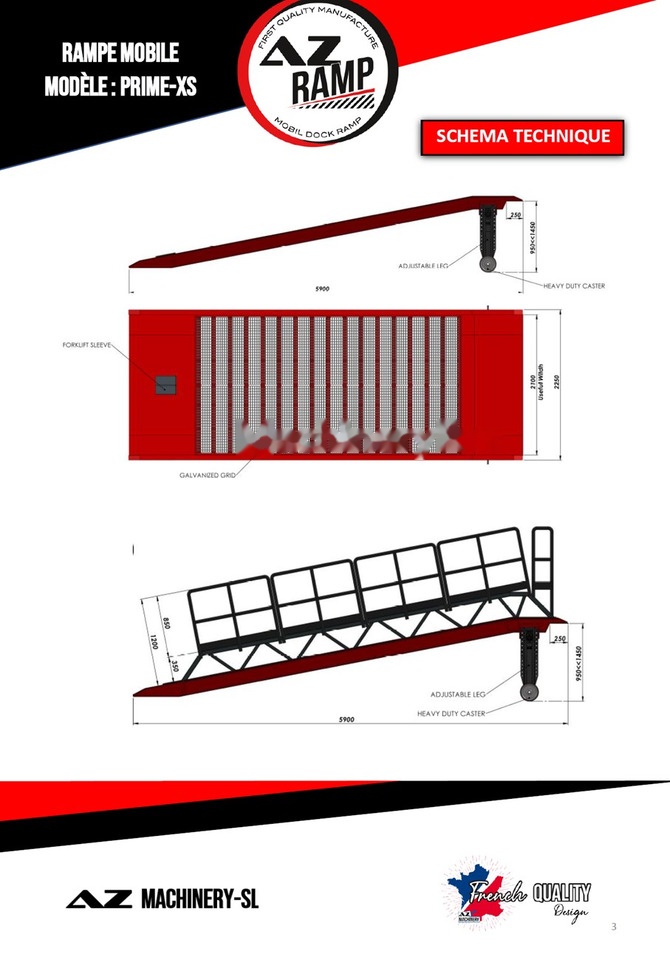 AZ RAMP PRIME XS-6 mobile loading ramp - Iekraušanas rampa: foto 3 AZ RAMP PRIME XS-6 mobile loading ramp - Iekraušanas rampa: foto 3
