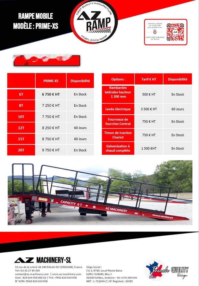 AZ RAMP PRIME XS-6 mobile loading ramp - Iekraušanas rampa: foto 4 AZ RAMP PRIME XS-6 mobile loading ramp - Iekraušanas rampa: foto 4