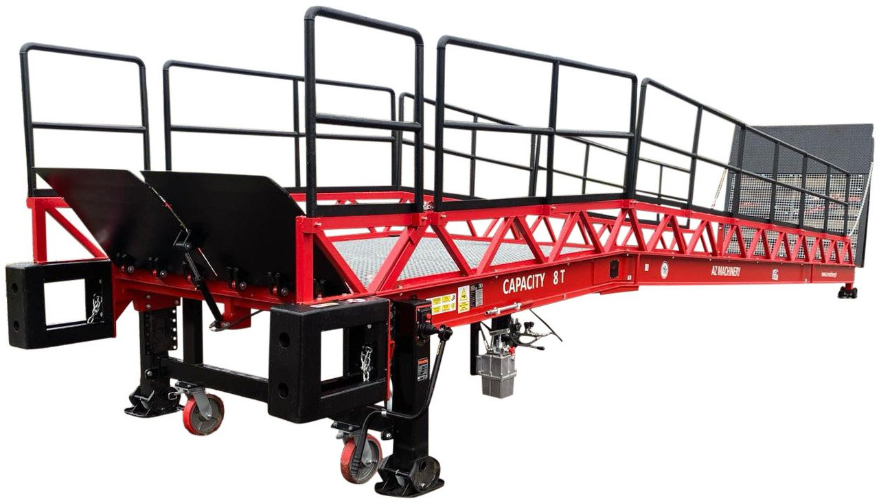 Loading Ramp with with hydraulic folding bridge - AZ RAMP - STAR-OTC- 8T. 8 ton capacity - Iekraušanas rampa: foto 1 Loading Ramp with with hydraulic folding bridge - AZ RAMP - STAR-OTC- 8T. 8 ton capacity - Iekraušanas rampa: foto 1
