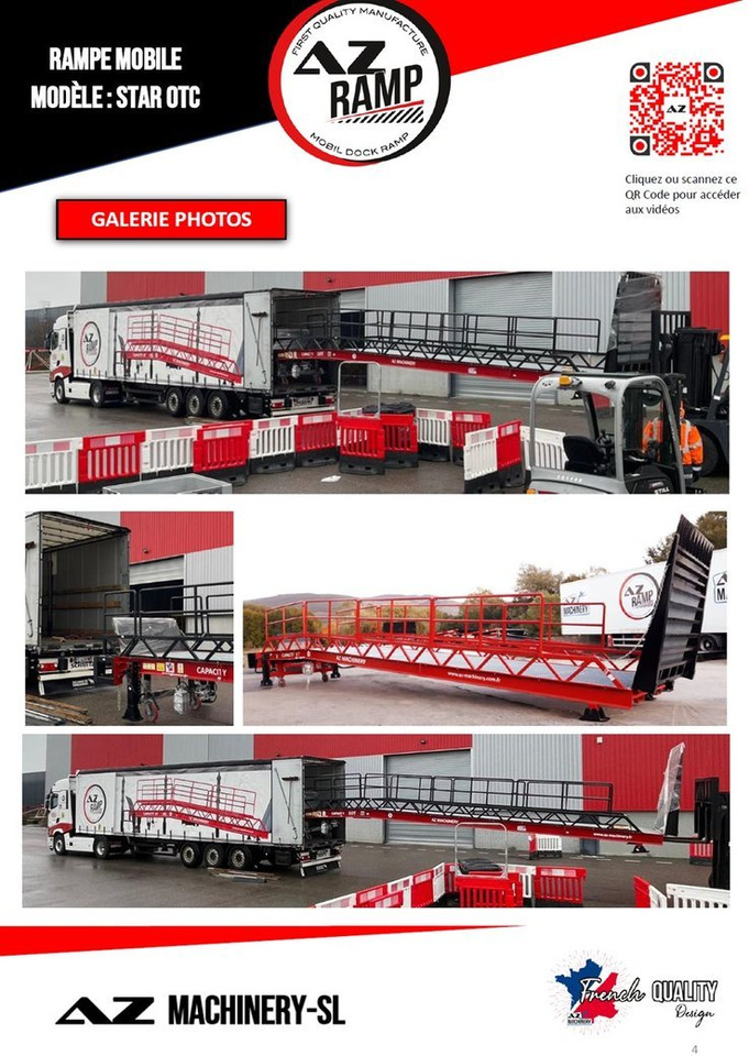 Loading Ramp with with hydraulic folding bridge - AZ RAMP - STAR-OTC- 8T. 8 ton capacity - Iekraušanas rampa: foto 5 Loading Ramp with with hydraulic folding bridge - AZ RAMP - STAR-OTC- 8T. 8 ton capacity - Iekraušanas rampa: foto 5