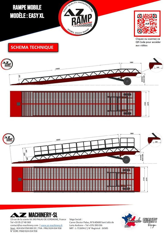 **RENTAL 12-24-36 Month** AZ RAMP-EASY XL-8 . Mobil Loading Ramp - Iekraušanas rampa: foto 5 **RENTAL 12-24-36 Month** AZ RAMP-EASY XL-8 . Mobil Loading Ramp - Iekraušanas rampa: foto 5
