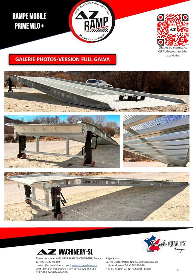 Jaunā Iekraušanas rampa **RENTAL 12-24-36 Month** AZ RAMP-PRIME PRIME WLO + 8 .  Industrial Mobil Loading Ramp: foto 8
