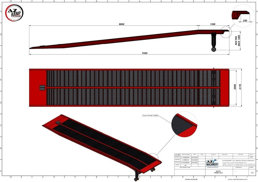 Jaunā Iekraušanas rampa **RENTAL 12-24-36 Month** AZ RAMP-PRIME PRIME WLO + 8 .  Industrial Mobil Loading Ramp: foto 6