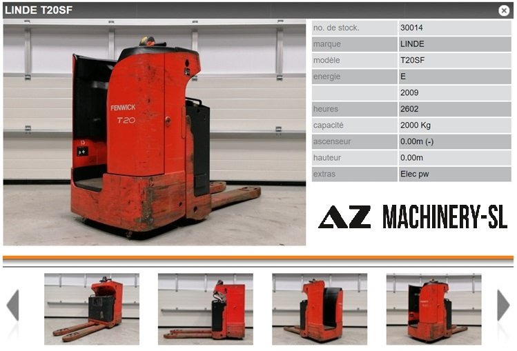 Used Electric Pallet Truck-Fenwick-T20SF - Rokas palešu ratiņi: foto 1 Used Electric Pallet Truck-Fenwick-T20SF - Rokas palešu ratiņi: foto 1