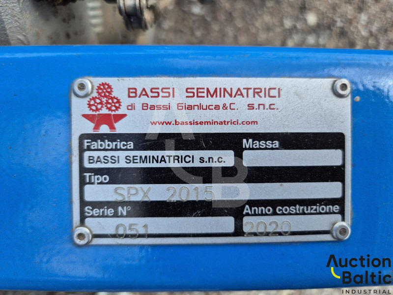 Precīzās izsējas sējmašīna Bassi seminatrici SPX 2015: foto 11