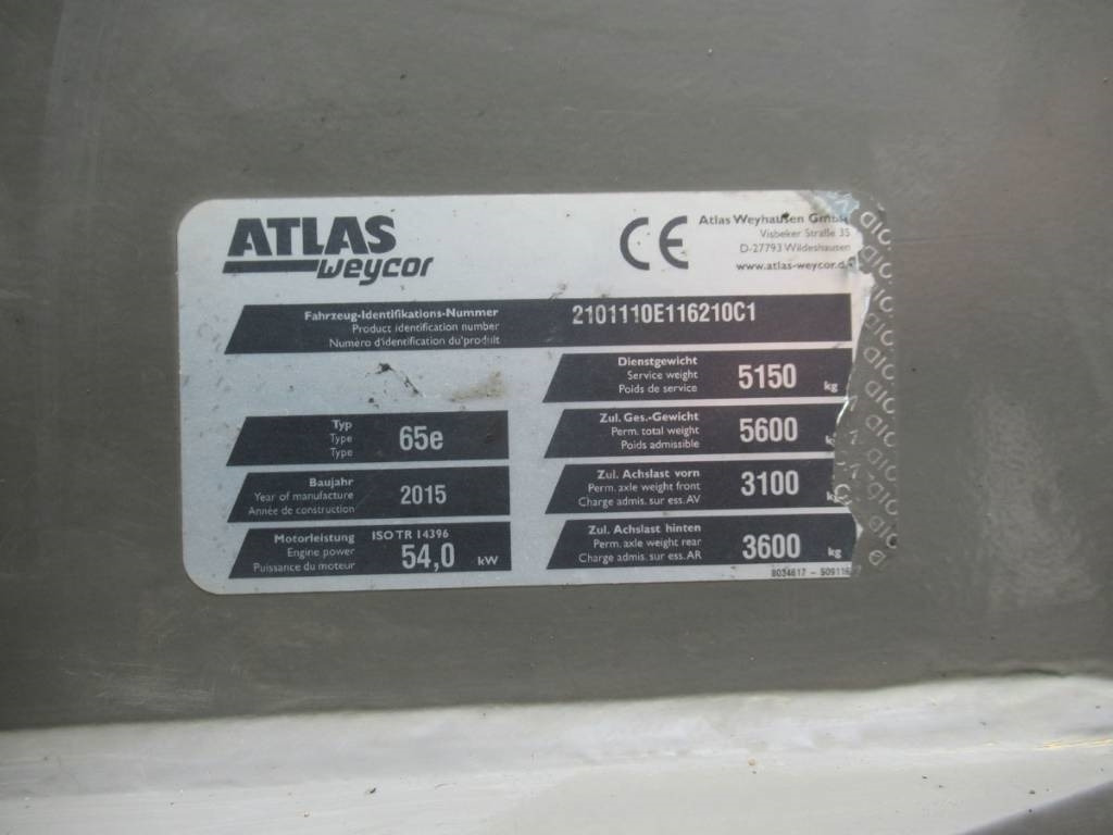 Riteņu iekrāvējs Atlas AR 65: foto 6