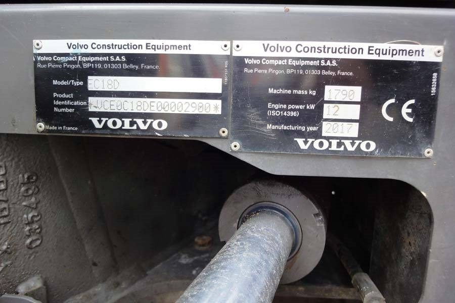 Volvo EC18D Löffelpaket - Mini-ekskavators: foto 5 Volvo EC18D Löffelpaket - Mini-ekskavators: foto 5